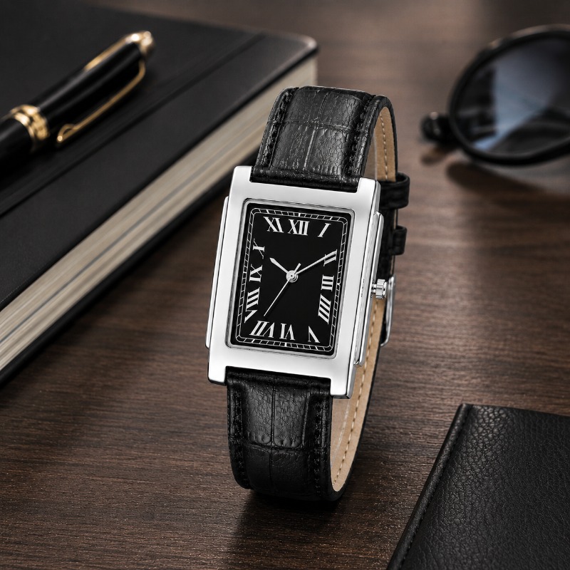 Business Men Analog Quartz Wat - Leather Watch Band Men recension och pris