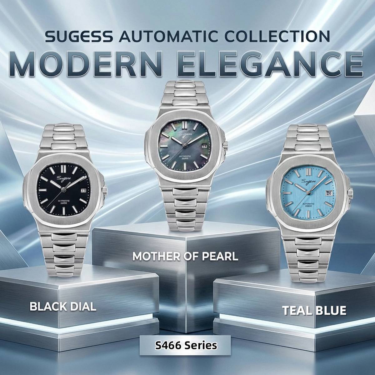 Sugess Man Watch Automatic Mec - Patek Philippe Watch Nautilus recension och pris