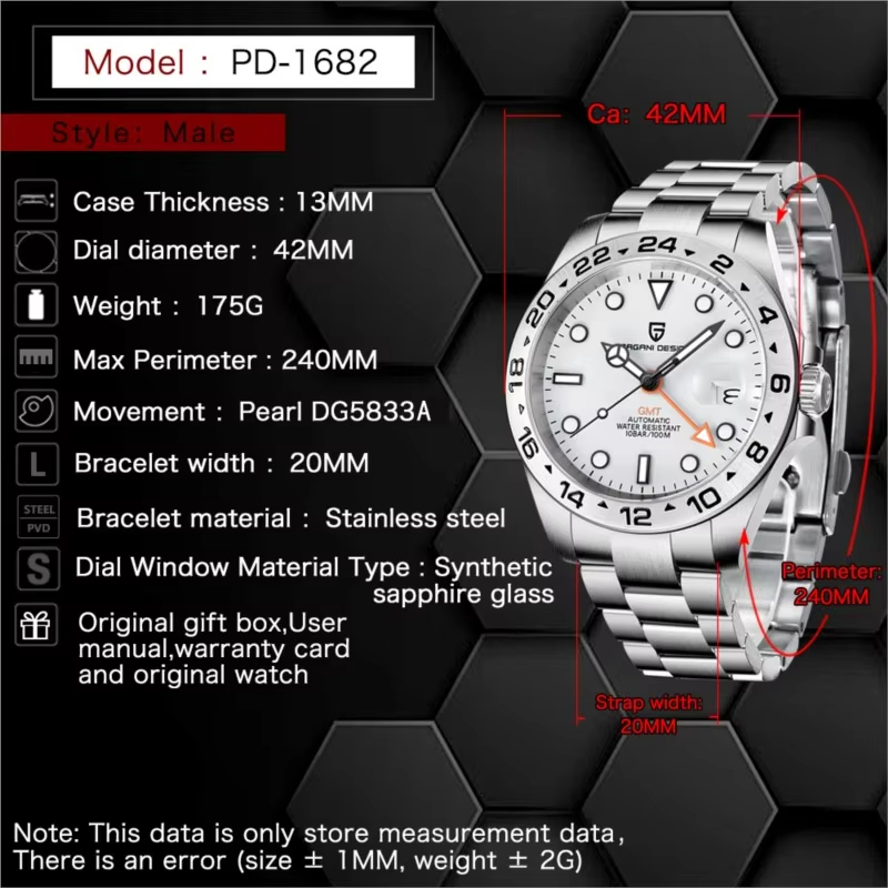 PAGANI DESIGN 2026 New V2 GMT  - Rolex Watch Submariner recension och pris