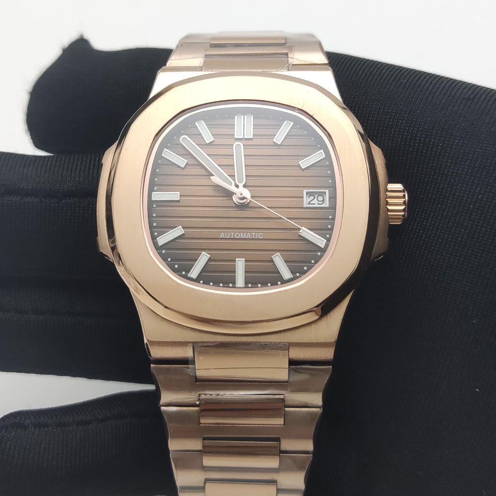 Luxury Rose Gold 40MM Square N - Patek Philippe Watch Nautilus recension och pris