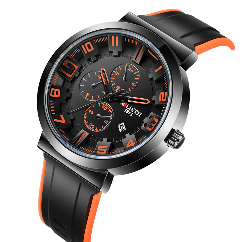 WLISTH Retro Men's Watches Spo - Leather Watch Band Men recension och pris
